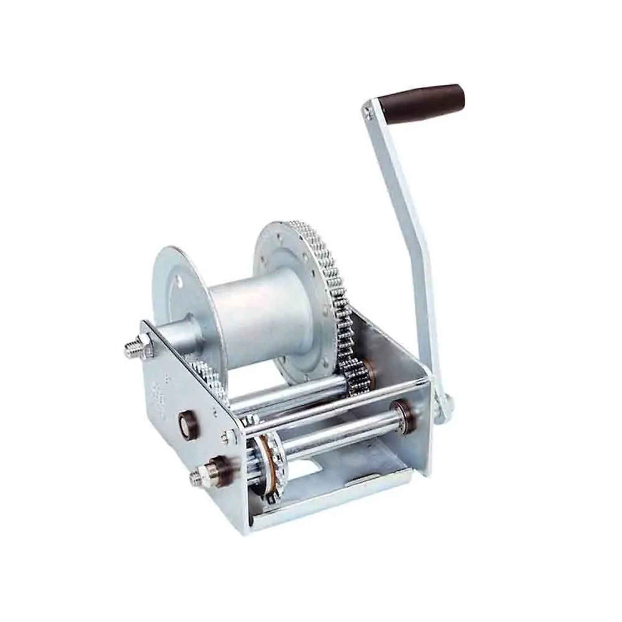 Fulton, K-Series Brake Winch, 2500 lb Capacity, Single Speed, Hand Brake, 11 inch Handle, Rope or Strap Use Only, Model# 143200